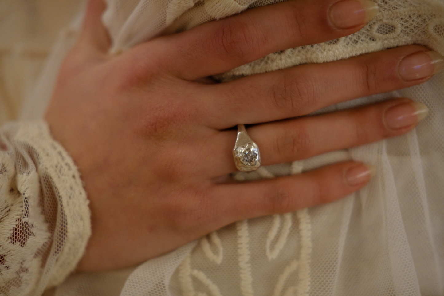 The Frosted signet ring