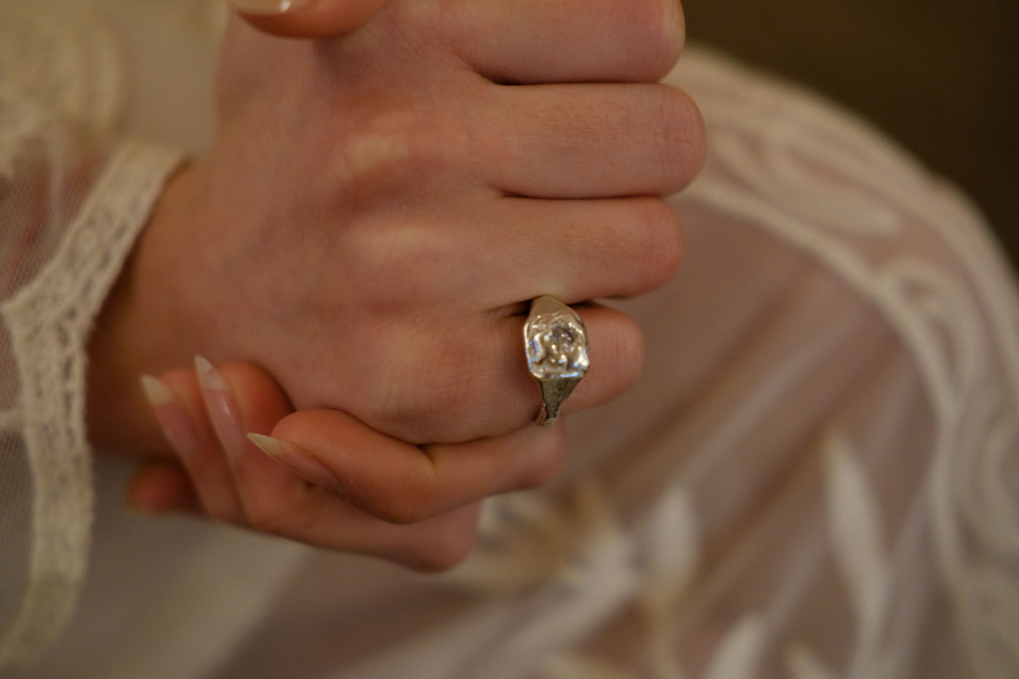 The Frosted signet ring